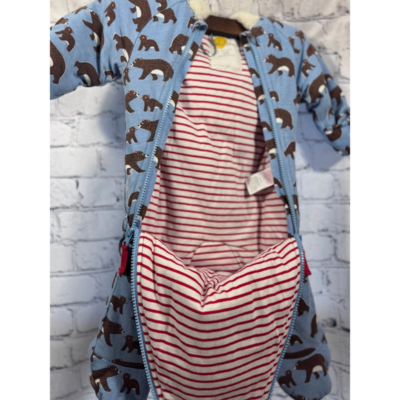 Baby Boden Blue Bear Print Bunting - Picture 5 of 8